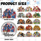 16 Pcs Interchangeable Welcome Sign for Front Door
