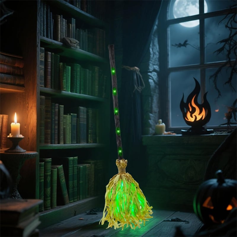🧹👻 49% OFF! Floating Witch’s Broom – Dancing Haunted Halloween Decor 🎃 | Buy 2 & Get FREE Shipping 📦
