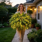 🔥 Last Day Sale Price | 💛Glowing Boston Ferns with Lights – 🌿 Zero Watering, Zero Maintenance