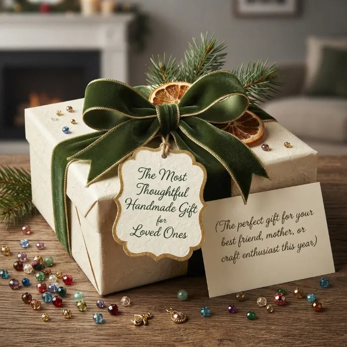 DIY Beaded Christmas Tree Light Kit – Create Your Own Sparkling Holiday Decoration and Cozy Desktop Keepsake